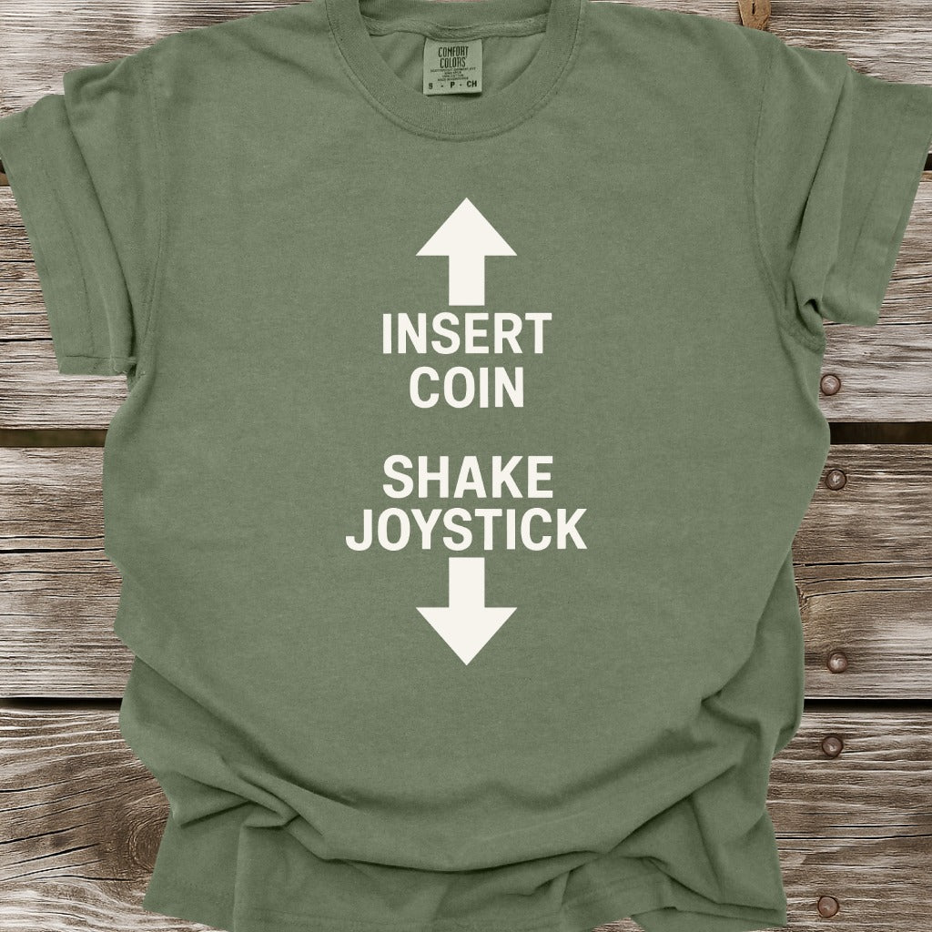 Insert Coin Shake Joystick T-Shirt