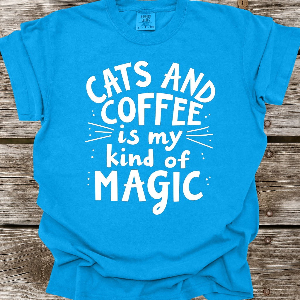 Cats And Coffee Is My Kind Of Magic T-Shirt