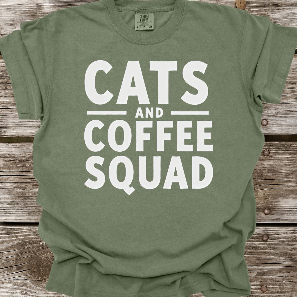 Cats And Coffee Squad T-Shirt