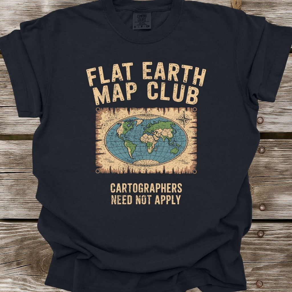 Flat Earth Map Club T-Shirt