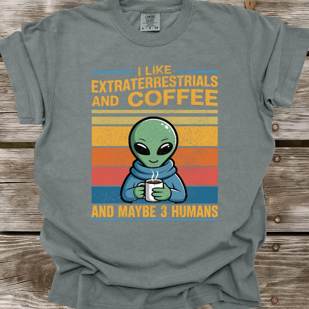 Extraterrestials and Coffee T-Shirt