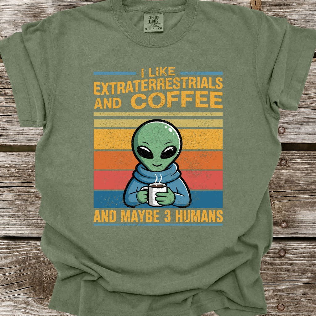 Extraterrestials and Coffee T-Shirt