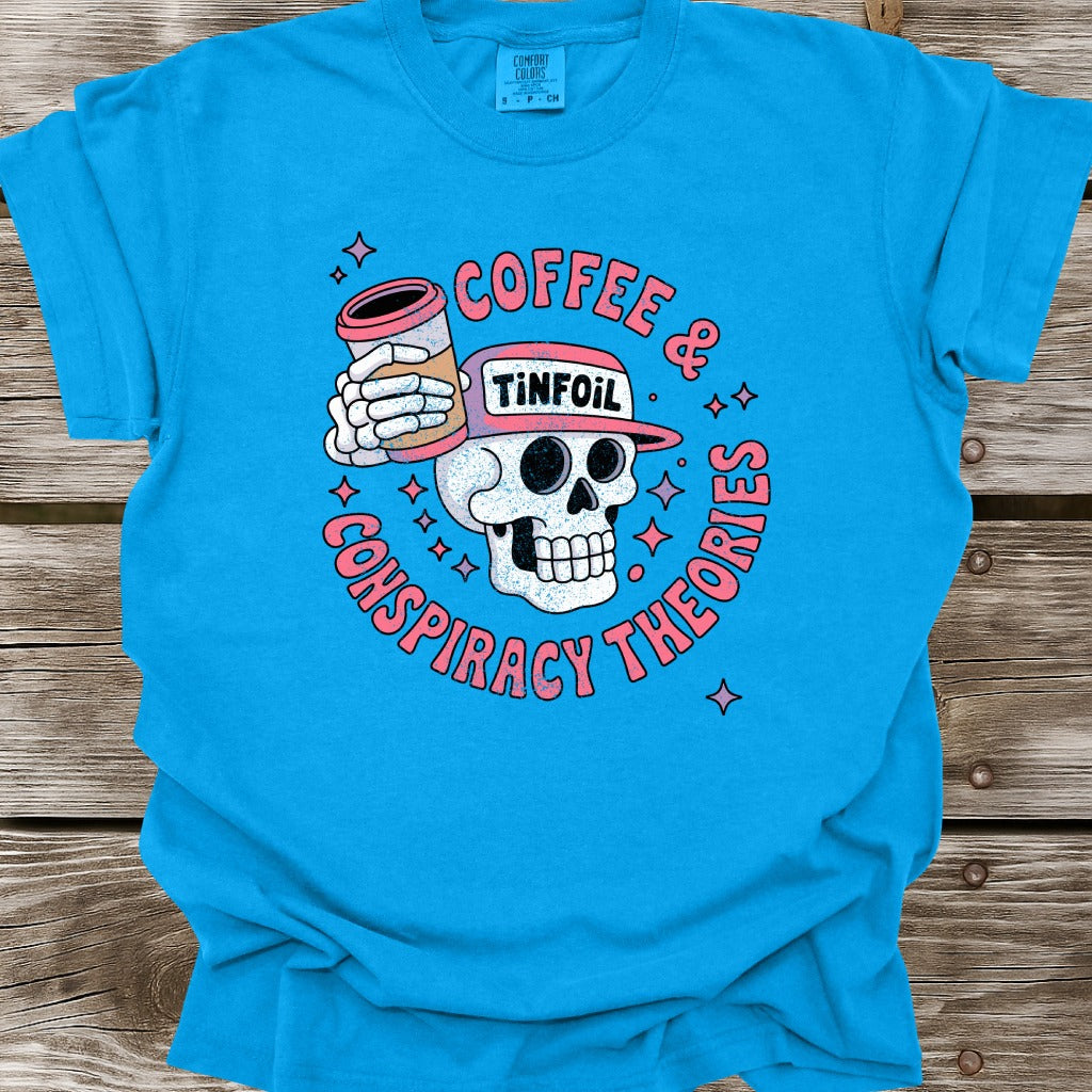 Coffee & Conspiracy Theories T-Shirt