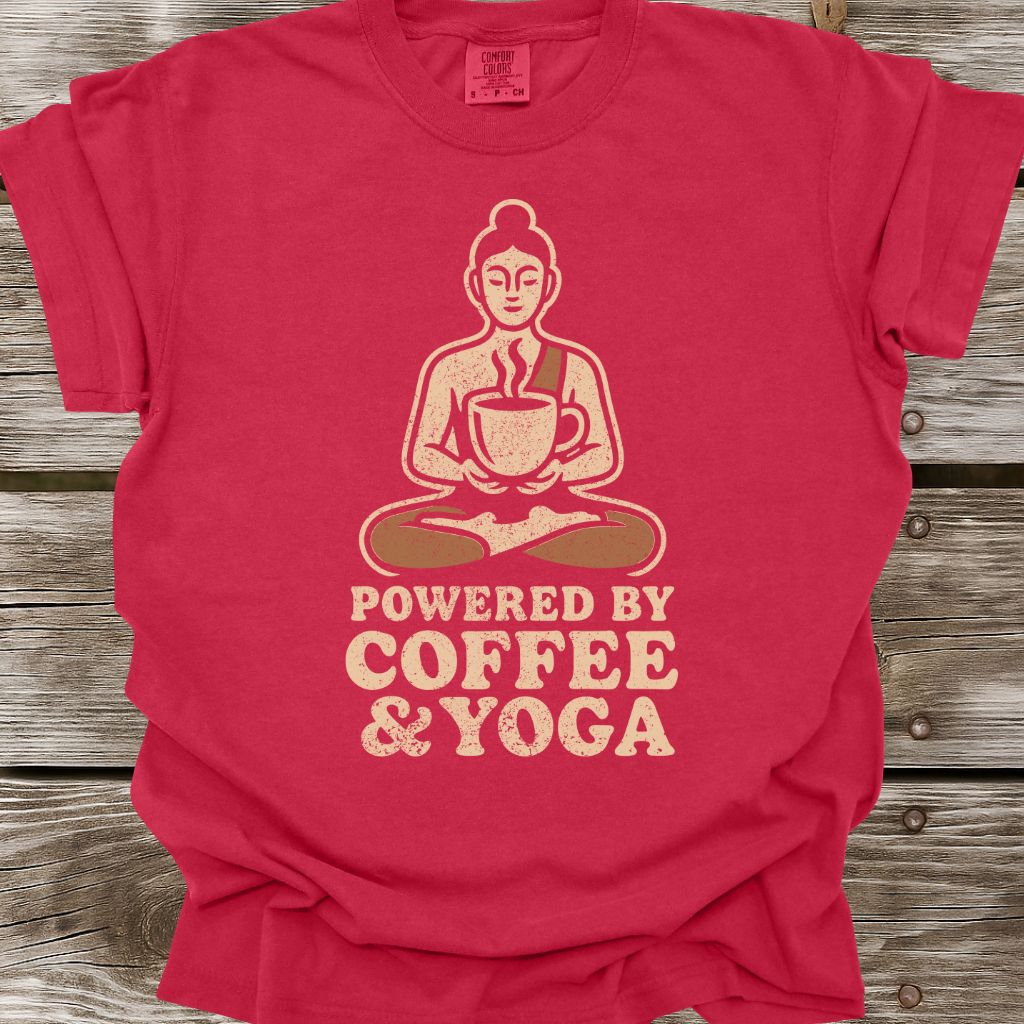 Powered By Coffee & Yoga T-Shirt