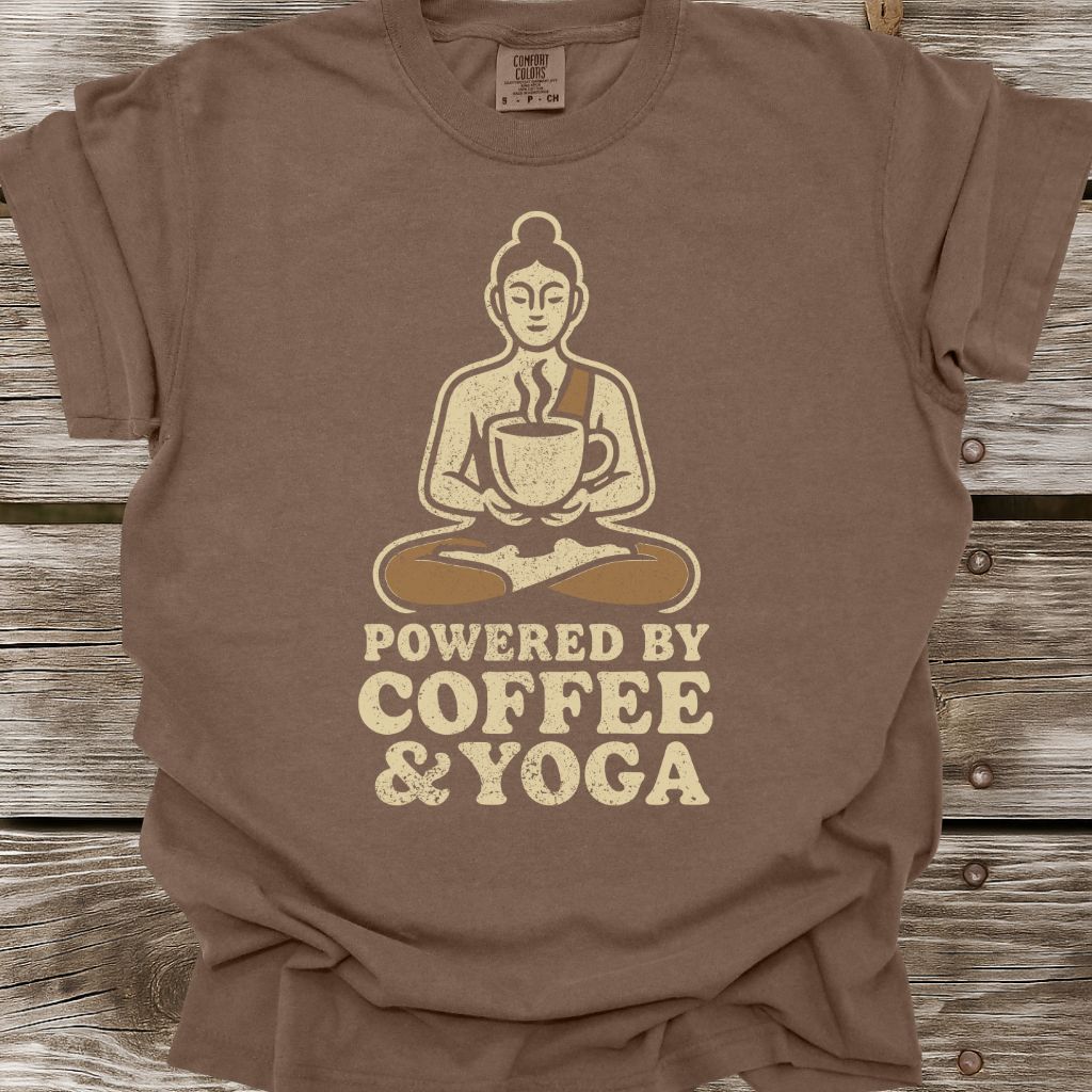 Powered By Coffee & Yoga T-Shirt