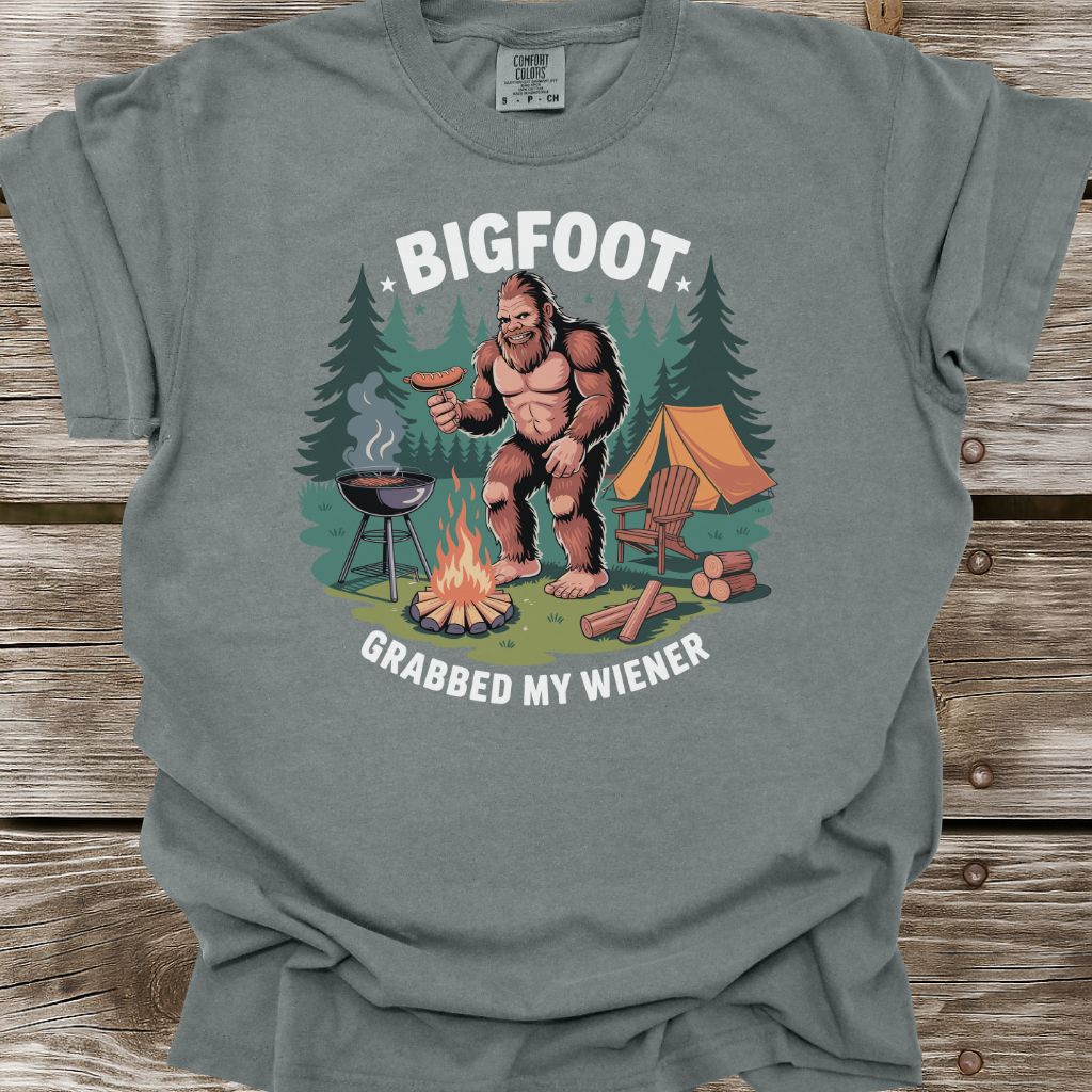 Bigfoot Grabbed My Wiener T-Shirt