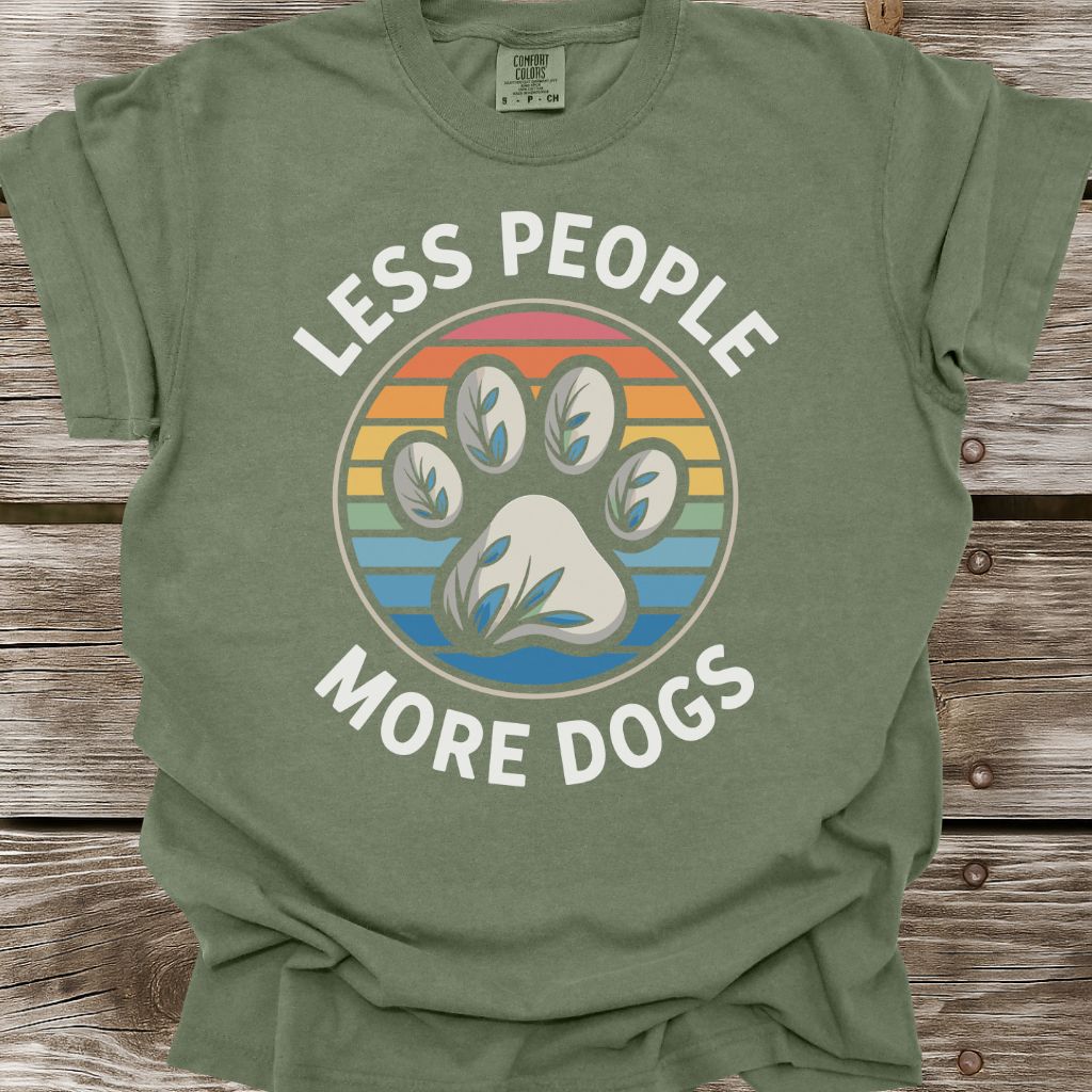 Less People More Dogs T-Shirt