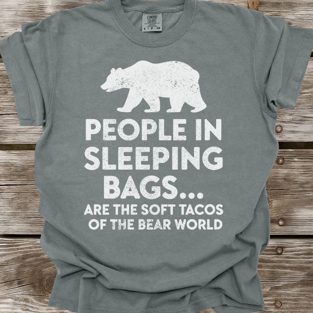People in Sleeping Bags T-Shirt