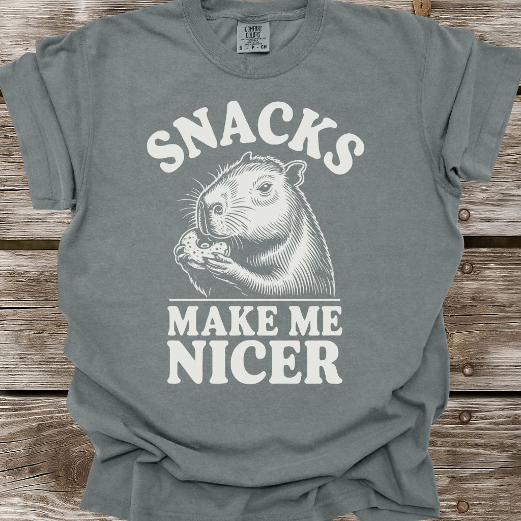 Snacks Make Me Nicer T-Shirt