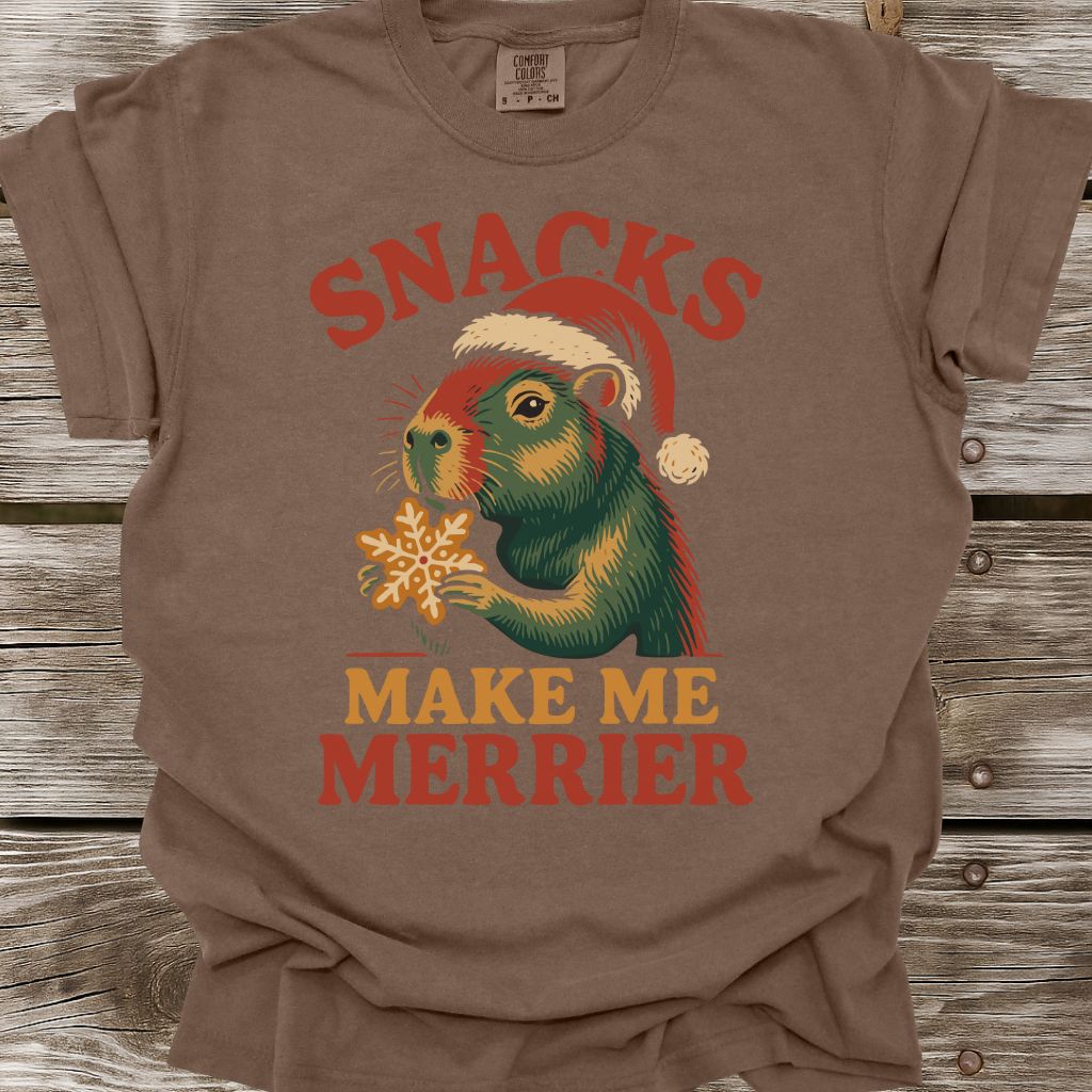 Snacks Make Me Merrier T-Shirt