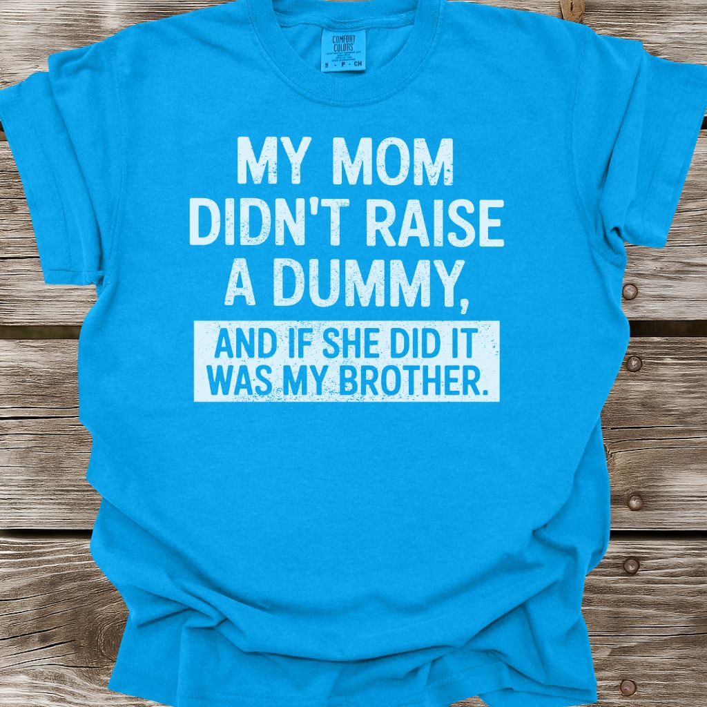My Mom Didn't Raise A Dummy T-Shirt