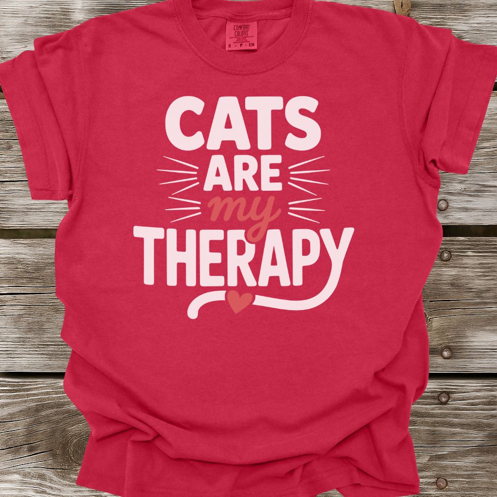Cats Are My Therapy T-Shirt