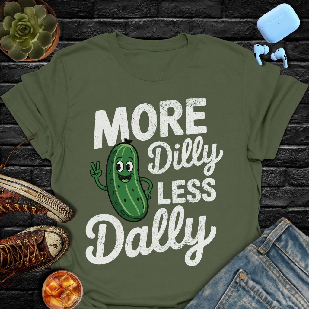 More Dilly Less Dally Tee