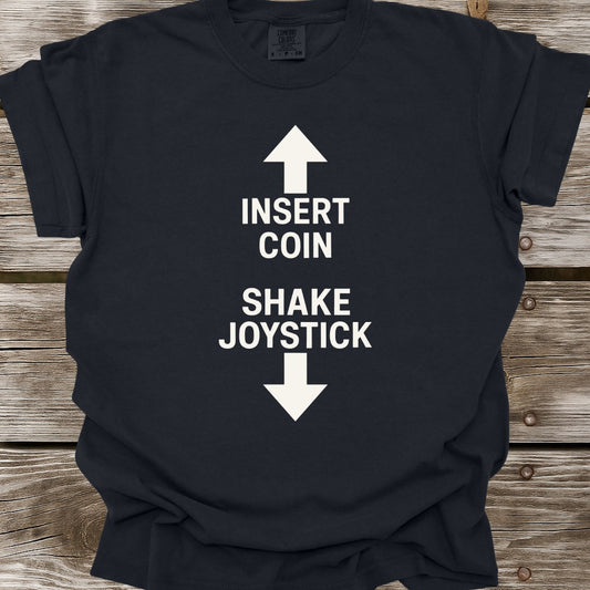 Insert Coin Shake Joystick T-Shirt