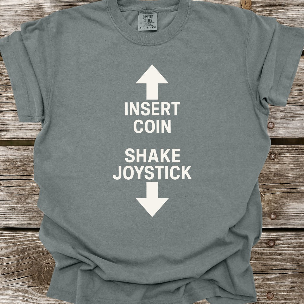 Insert Coin Shake Joystick T-Shirt