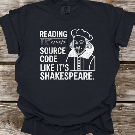 Reading Source Code Like It's Shakespeare T-Shirt