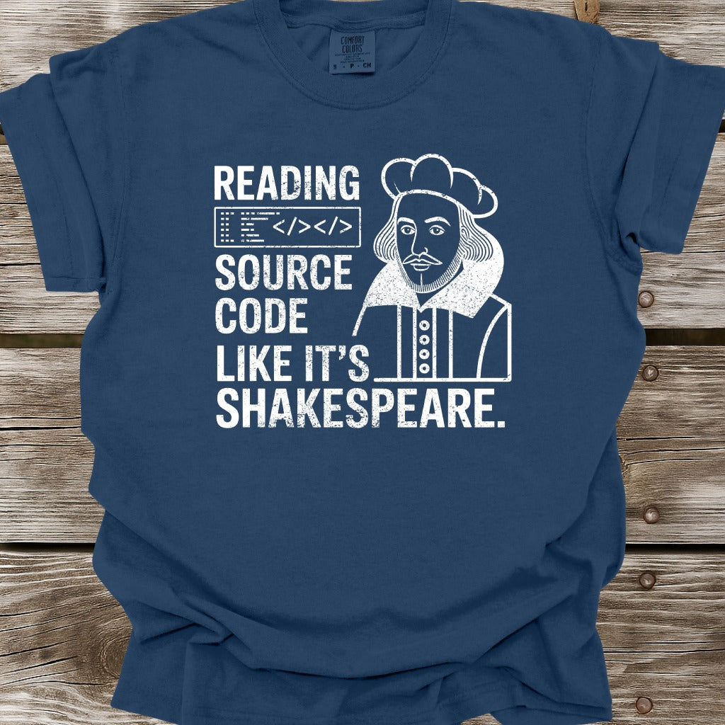 Reading Source Code Like It's Shakespeare T-Shirt