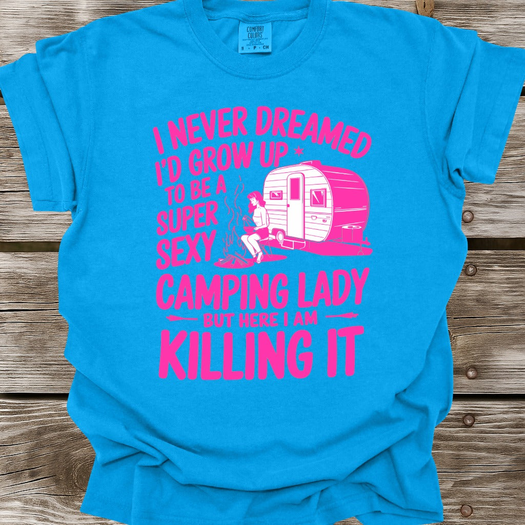 Super Sexy Camping Lady T-Shirt