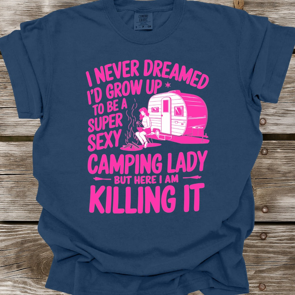 Super Sexy Camping Lady T-Shirt