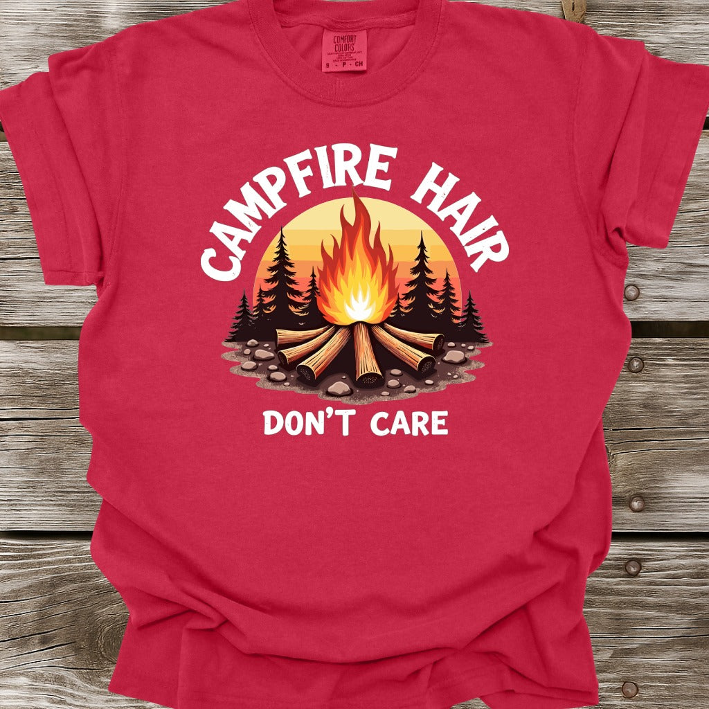Campfire Hair Don't Care T-Shirt