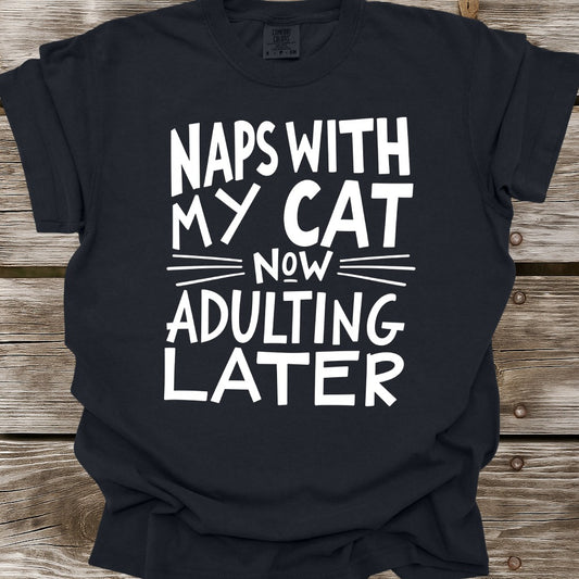 Naps With My Cat T-Shirt