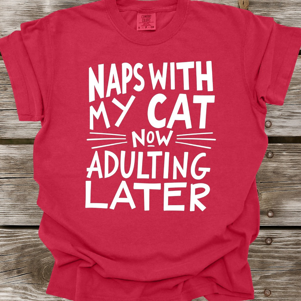 Naps With My Cat T-Shirt