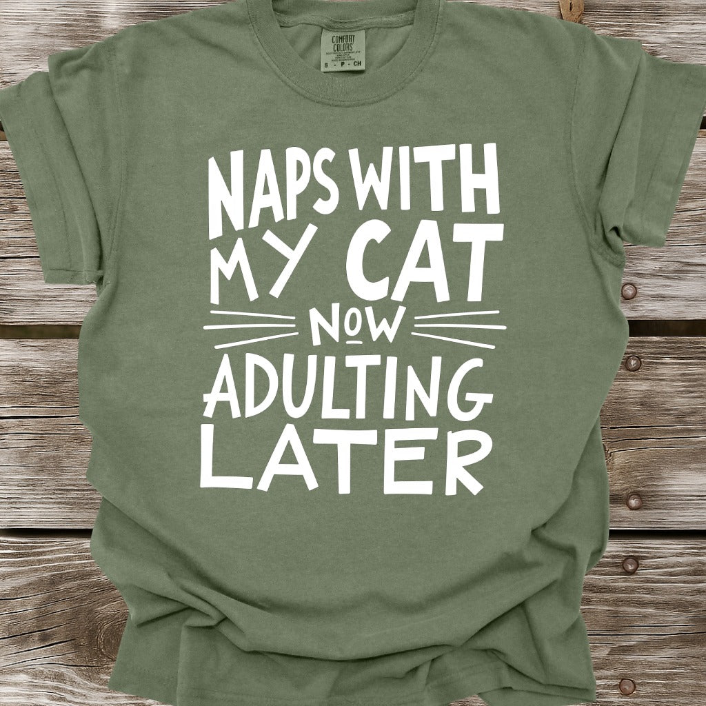 Naps With My Cat T-Shirt