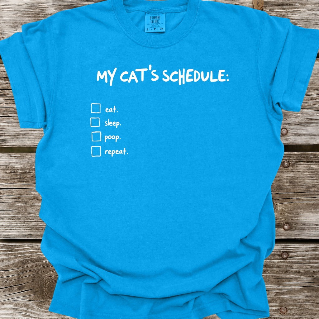 My Cat's Schedule T-Shirt