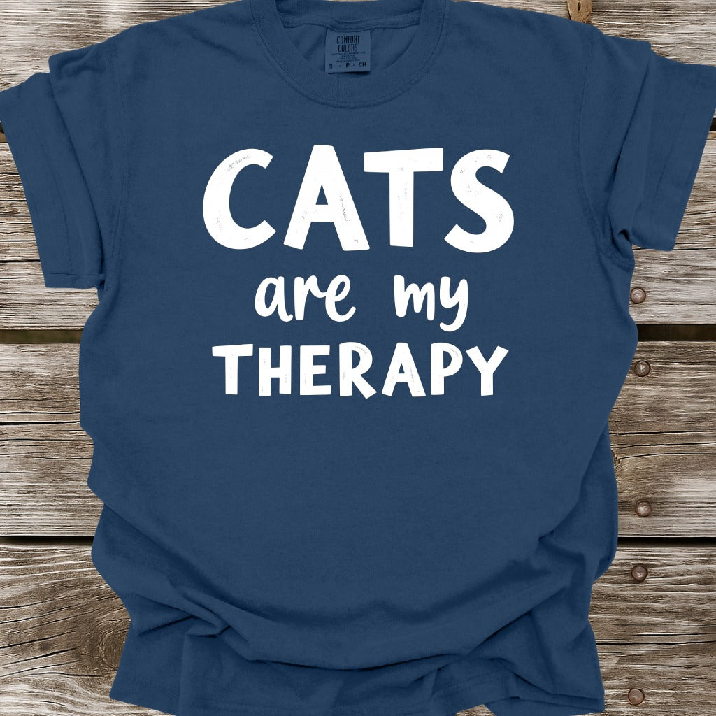 Cats Are My Therapy T-Shirt