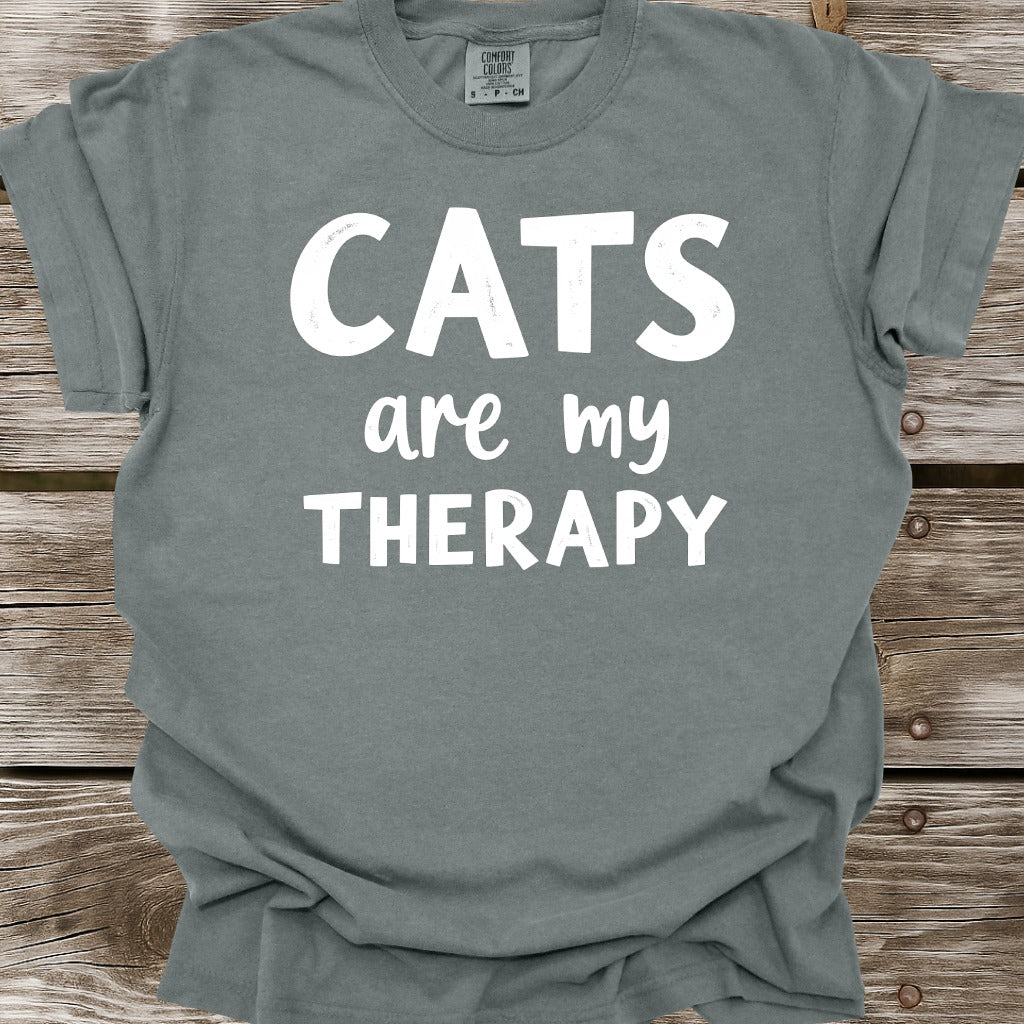 Cats Are My Therapy T-Shirt