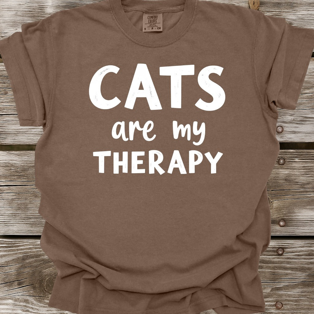 Cats Are My Therapy T-Shirt