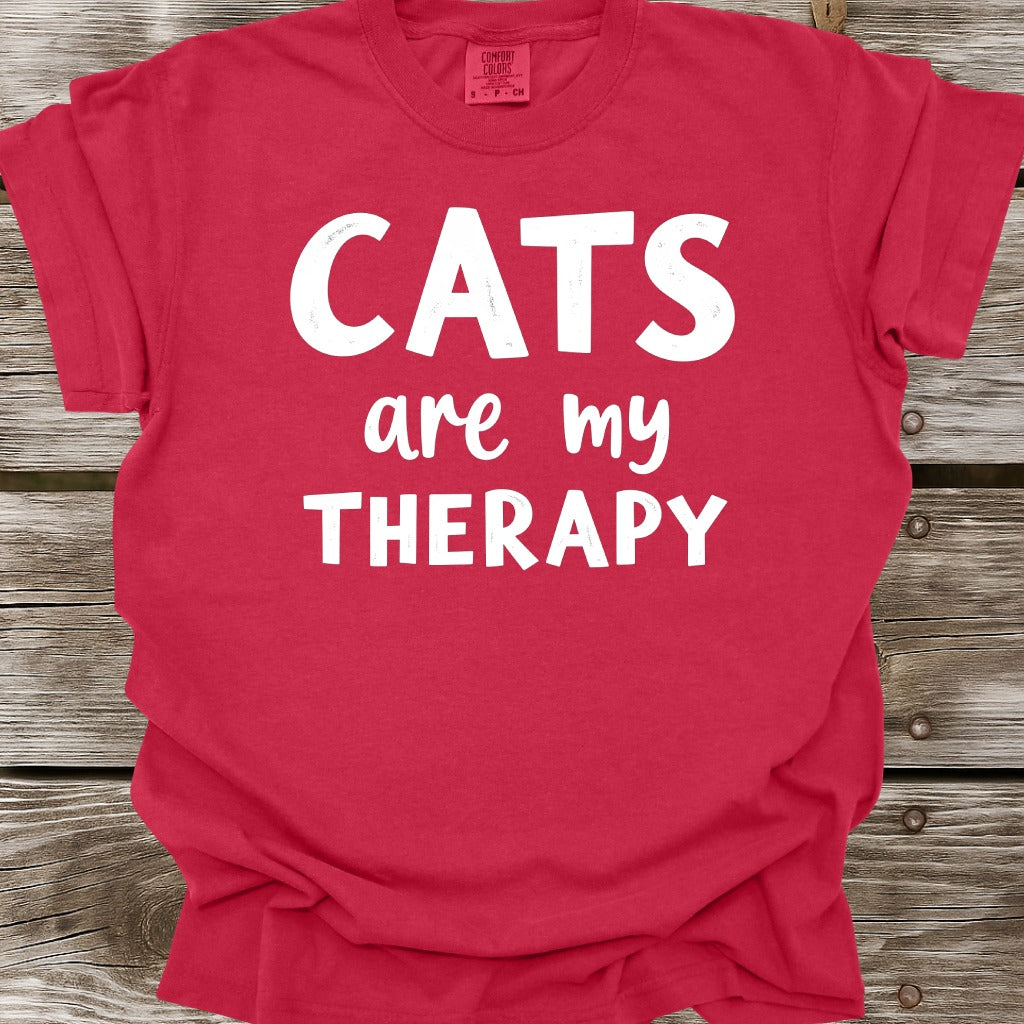 Cats Are My Therapy T-Shirt