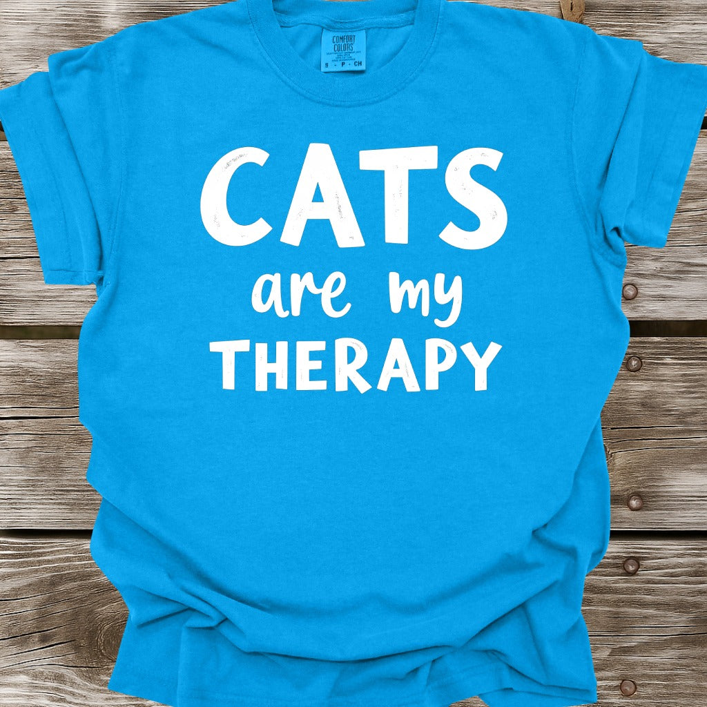 Cats Are My Therapy T-Shirt