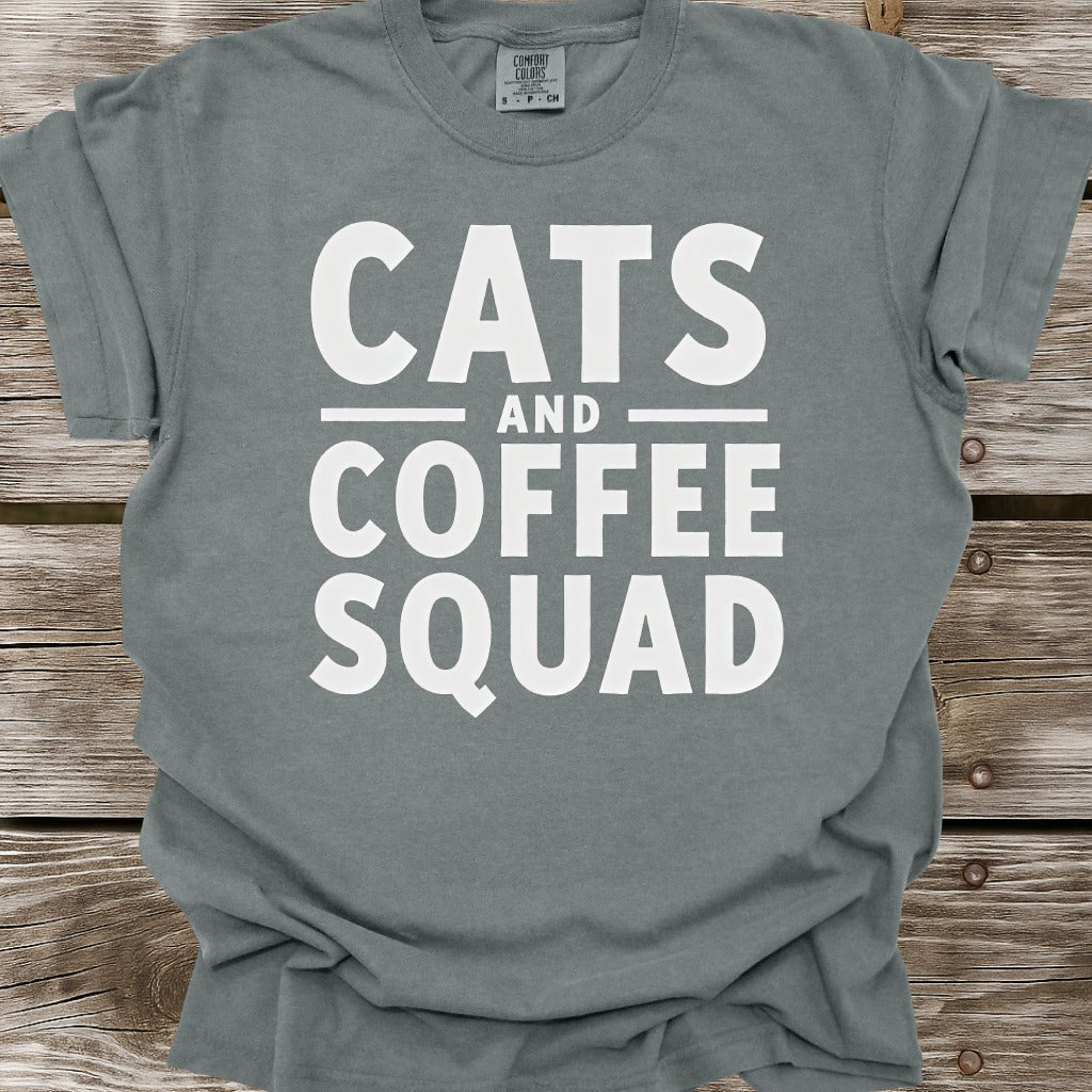 Cats And Coffee Squad T-Shirt