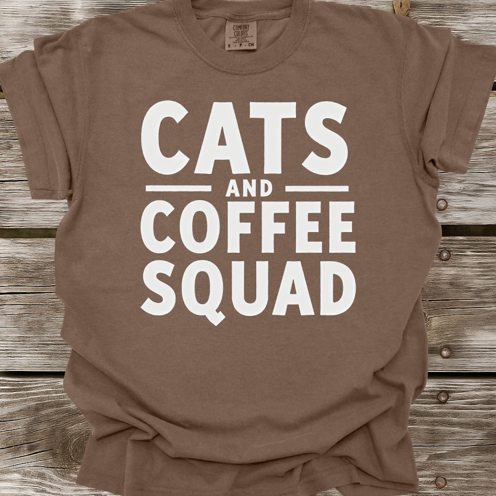 Cats And Coffee Squad T-Shirt