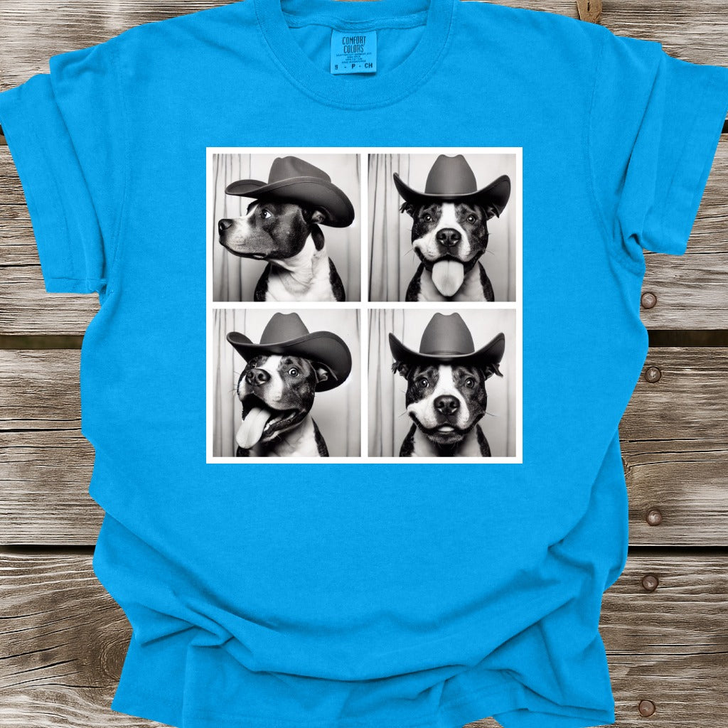 Blue Staffy Photo Shoot T-Shirt
