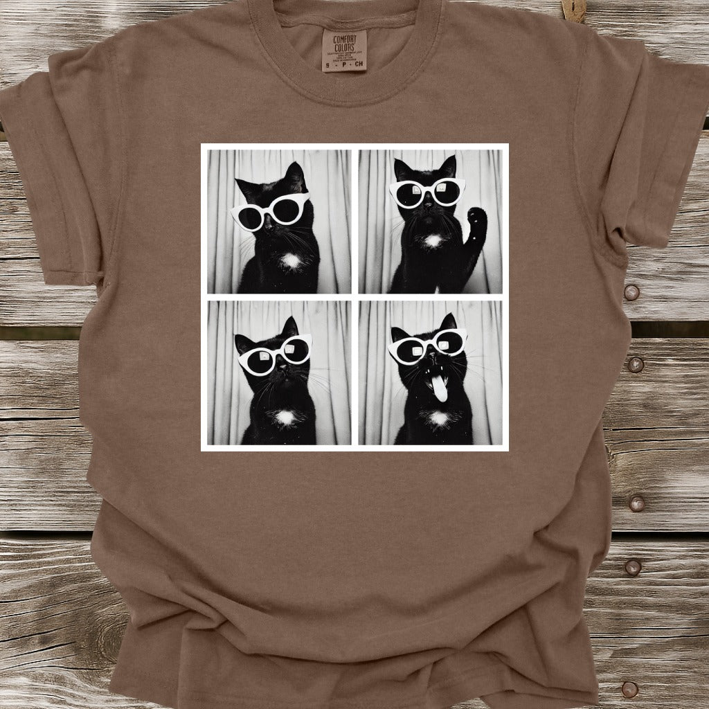 Black Cat Photo Shoot T-Shirt