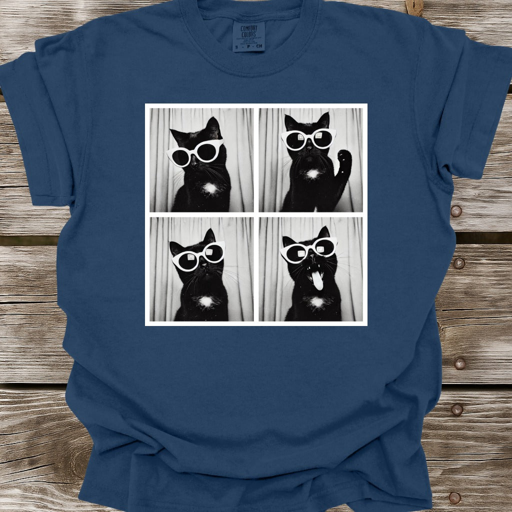 Black Cat Photo Shoot T-Shirt