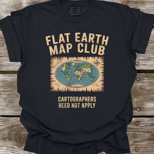 Flat Earth Map Club T-Shirt
