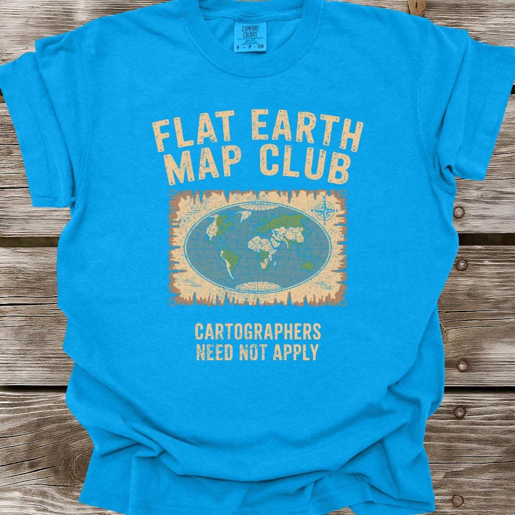 Flat Earth Map Club T-Shirt