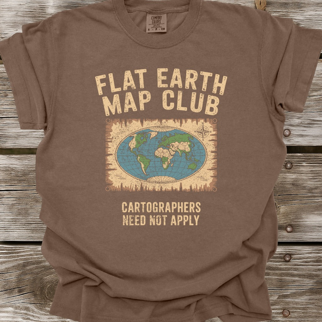 Flat Earth Map Club T-Shirt