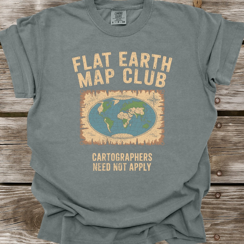 Flat Earth Map Club T-Shirt