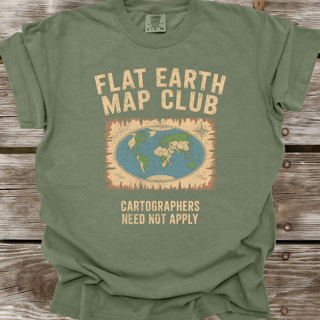 Flat Earth Map Club T-Shirt