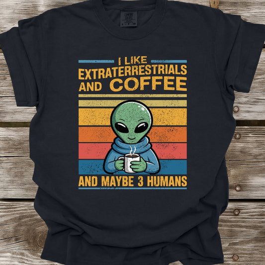 Extraterrestials and Coffee T-Shirt