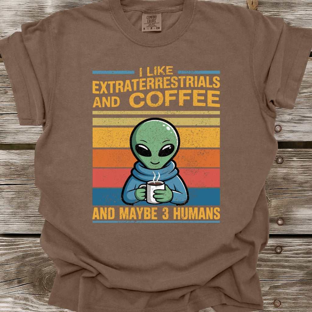 Extraterrestials and Coffee T-Shirt