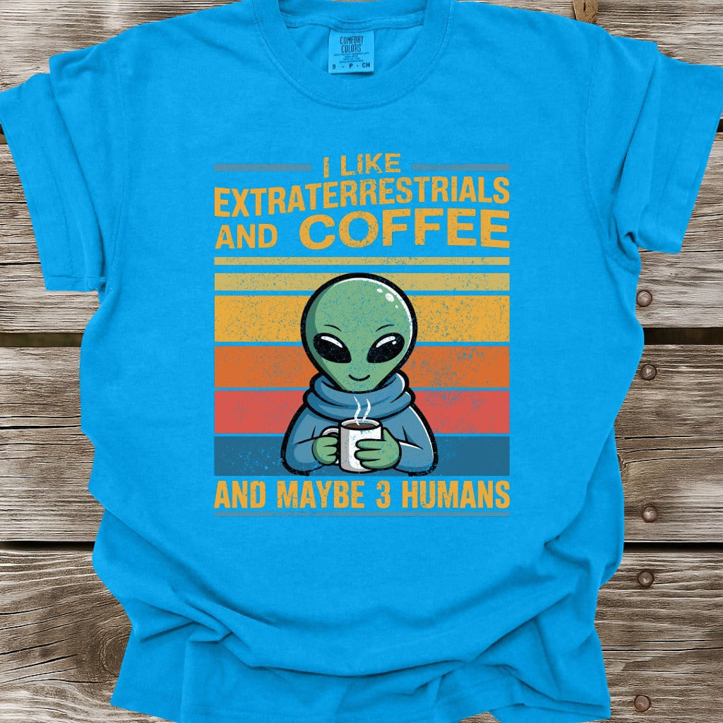 Extraterrestials and Coffee T-Shirt