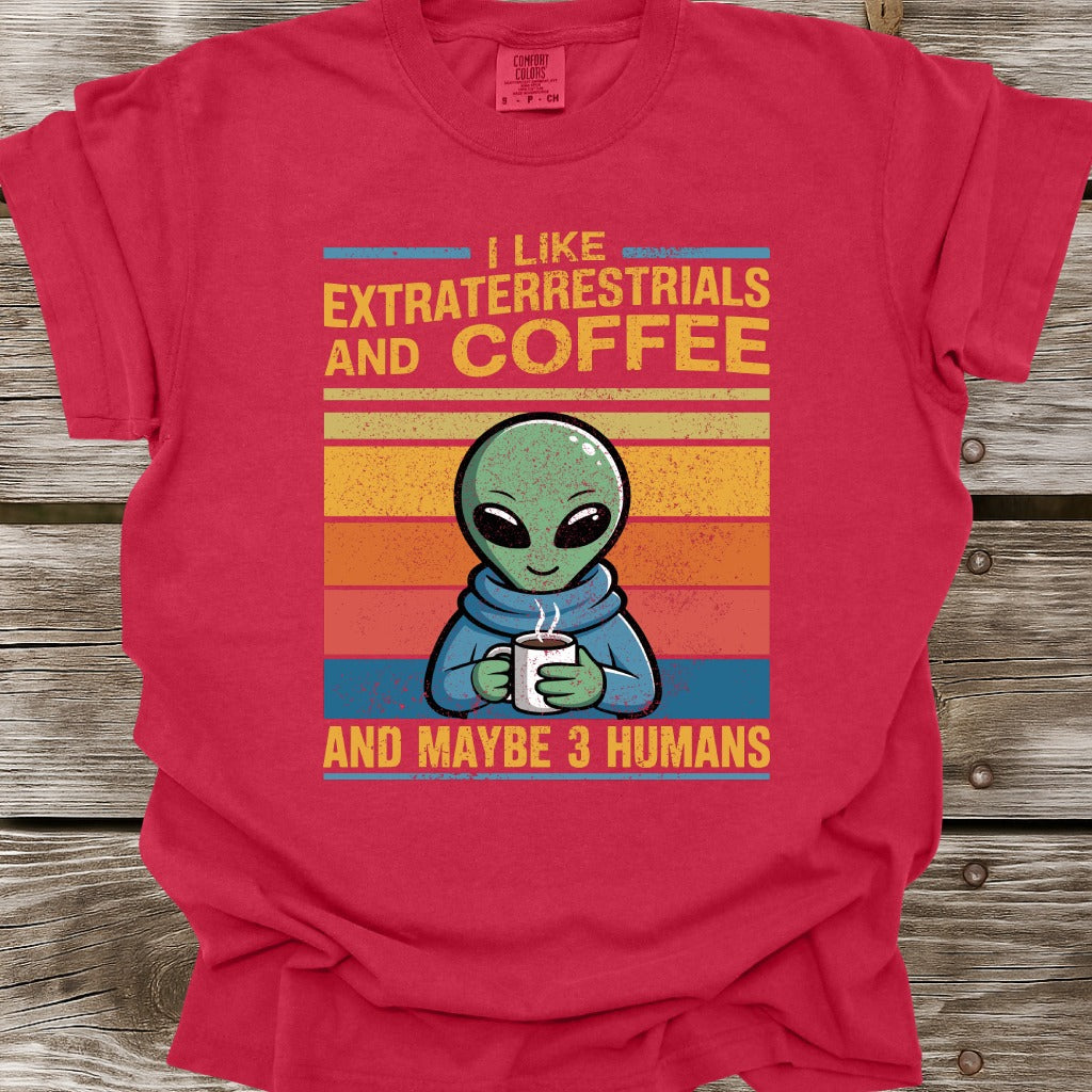 Extraterrestials and Coffee T-Shirt