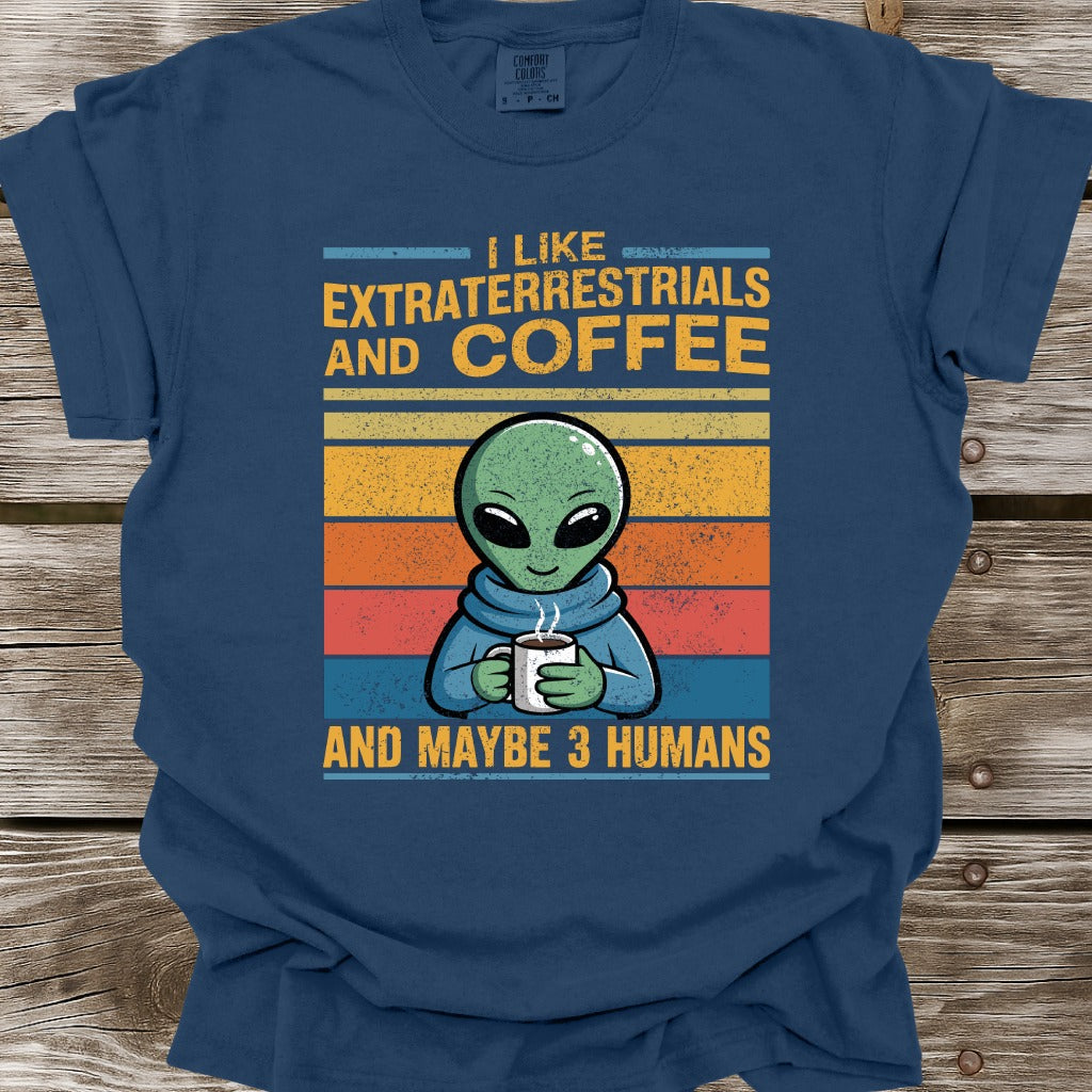 Extraterrestials and Coffee T-Shirt