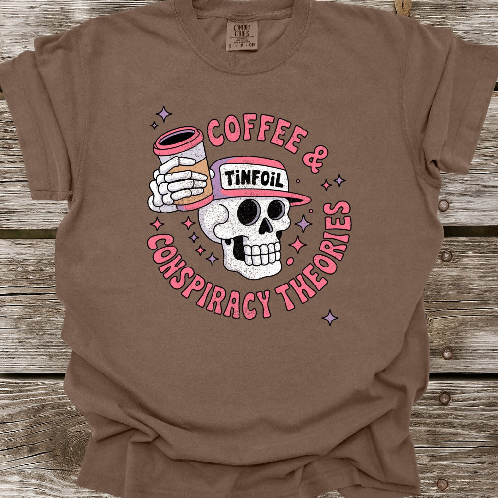 Coffee & Conspiracy Theories T-Shirt