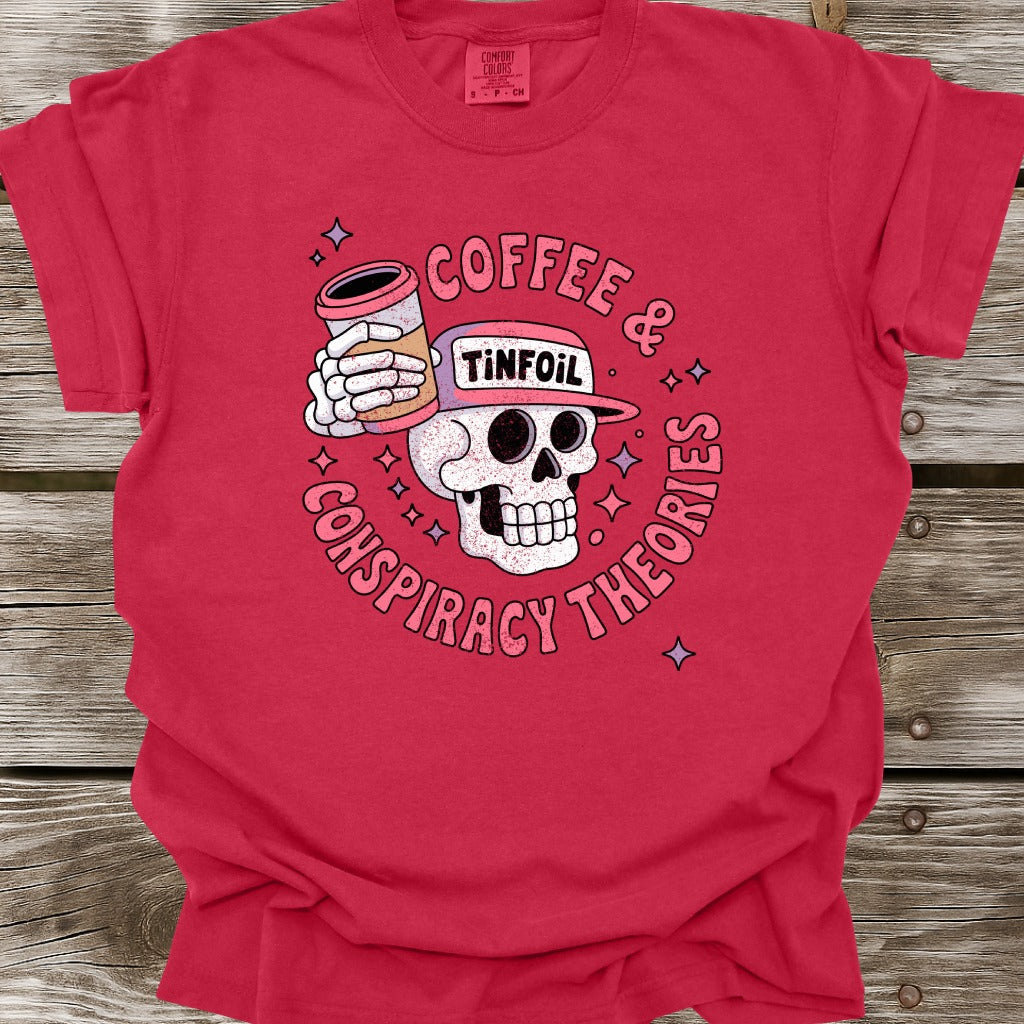 Coffee & Conspiracy Theories T-Shirt